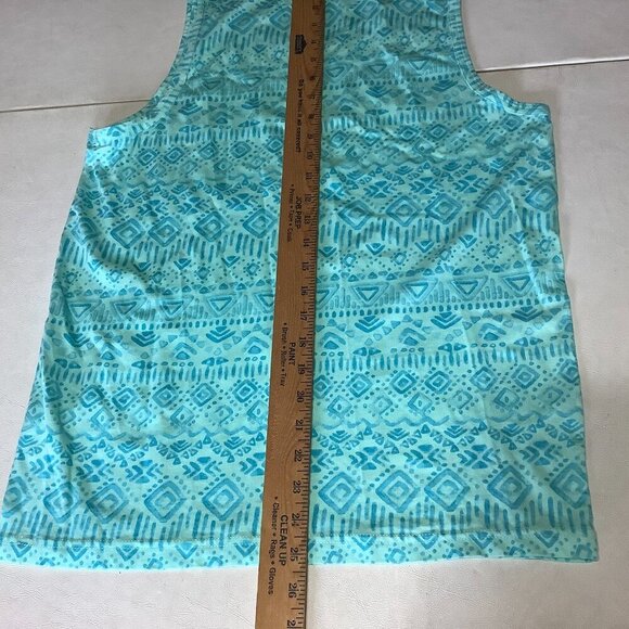 Men's Chubbies Tank Top Size S Blue Sleeveless Beach Geometric - Picture 7 of 7
